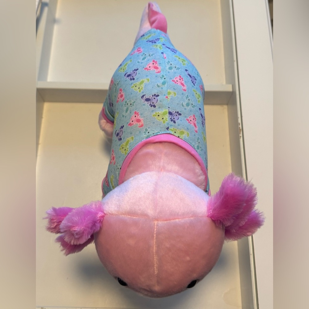 Build-A-Bear Pink Axolotl with Sleeper